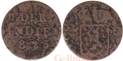 Голландская Ост-Индия. 1/4 стювера 1823 год.