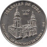  Куба. 1 песо 1987 год. Городской Собор Сантьяго-де-Куба. 