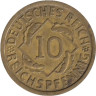  Германия (Веймарская республика). 10 рейхспфеннигов 1935 год. Колосья. (F) 