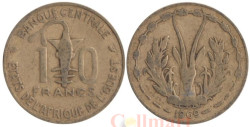 Западная Африка (BCEAO). 10 франков 1969 год. Канна (антилопа).
