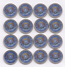  Сомали. Набор монет 1 шиллинг 2014 год. Парусные корабли. (16 штук) 