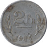  Бельгия. 2 франка 1944 год. Король Леопольд III. 