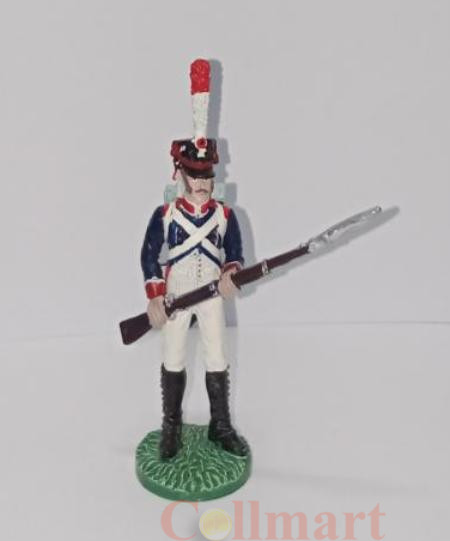  Оловянный солдатик. Рядовой 1-го полка Тиральеров Молодой гвардии, 1810-1814 год. 