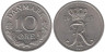  Дания. 10 эре 1965 год. 