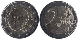Германия. 2 евро 2026 год. Конрад Аденауэр. (G)