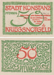 Бона. Германия. Констанц 50 пфеннигов 1918 год. Нотгельд. (XF)