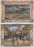  Бона. Германия. Оберлинд (Зоннеберг) 50 пфеннигов 1921 год. Рынок. Нотгельд. (XF) 