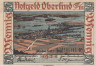  Бона. Германия. Оберлинд (Зоннеберг) 50 пфеннигов 1921 год. Рынок. Нотгельд. (XF) 