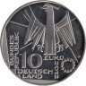  Германия. 10 евро 2012 год. 100 лет немецкой национальной библиотеке. 