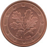 Германия. 5 евроцентов 2006 год. Дубовые листья. (A) 