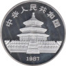  Копия. Китай 30 юань 1987 год. Панда. 