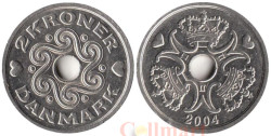 Дания. 2 кроны 2004 год.