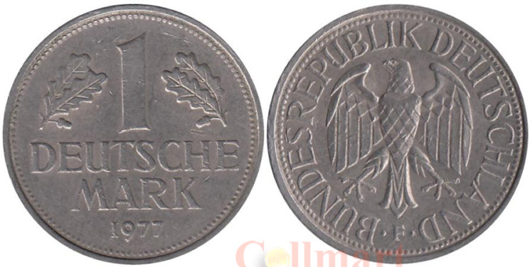  ФРГ. 1 марка 1977 год. (F) 