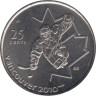  Канада. 25 центов 2009 год. X зимние Паралимпийские Игры, Ванкувер 2010 - Хоккей на санях. 