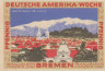 Бона. Германия. Бремен 25 пфеннигов 1923 год. Неделя Немецкой Америки в Бремене - Сантьяго (серия B). Нотгельд. (XF) 