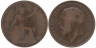  Великобритания. 1 пенни 1917 год. Сидящая Британия. 