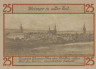  Бона. Германия. Веймар 25 пфеннигов 1921 год (вариант 1). Нотгельд. (XF) 