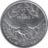  Новая Каледония. 2 франка 2003 год. Птица Кагу. 
