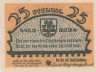  Бона. Германия. Гольдберг 25 пфеннигов 1922 год. Нотгельд. (XF) 