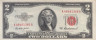  Бона. США 2 доллара 1953 год. Томас Джефферсон. (A) (XF-AU) 