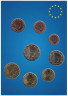  Люксембург. Набор монет евро 2023 год. (8 штук, в планшете) 