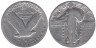  США. 25 центов 1929 год. 25 центов со стоящей Свободой. 