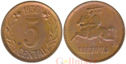 Литва. 5 центов 1936 год.