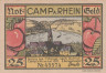  Бона. Германия. Камп-на-Рейне 25 пфеннигов 1921 год. Нотгельд. (XF) 