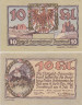  Бона. Австрия. Инсбрук 10 геллеров 1920 год. Нотгельд. (XF) 