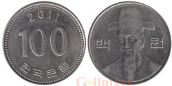 Южная Корея. 100 вон 2011 год.