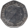  Джерси. 50 пенсов 2006 год. Замок Гросне. 