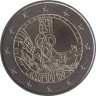  Эстония. 2 евро 2019 год. 150 лет первому Эстонскому празднику песни. 