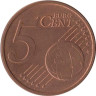  Германия. 5 евроцентов 2005 год. Дубовые листья. (G) 
