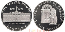 США. 1 доллар 1992 год. 200 лет Белому Дому. (W)