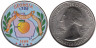 США. 25 центов 1999 год. Штат Джорджия. цветное покрытие  (D) 