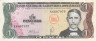  Бона. Доминиканская Республика 1 песо оро 1978 год. Хуан Пабло Дуарте. (VF-XF) 