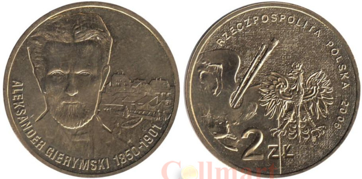  Польша. 2 злотых 2006 год. Александр Герымский. 