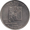  США. 25 центов 2008 год. Квотер штата Нью-Мексико. (D) 