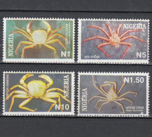  Набор марок. Нигерия 1994 год. Крабы. (4 марки) 