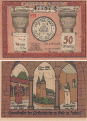 Бона. Германия. Фрозе 50 пфеннигов 1921 год. (FR) Нотгельд. (XF)