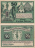  Бона. Германия. Монастырь Цинна 50 пфеннигов 1920 год. Нотгельд. (XF) 