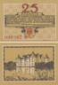  Бона. Германия. Глюксбург 25 пфеннигов 1920 год. Нотгельд. (XF) 