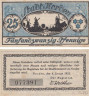  Бона. Германия. Норден 25 пфеннигов 1921 год. Нотгельд. (XF) 