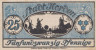  Бона. Германия. Норден 25 пфеннигов 1921 год. Нотгельд. (XF) 