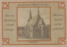  Бона. Германия. Веймар 25 пфеннигов 1921 год (вариант 3). Нотгельд. (XF) 
