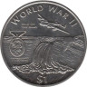  Либерия. 1 доллар 1997. Вторая Мировая Война. Рейд на дамбы. 