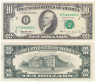  Бона. США 10 долларов 1995 год. Александр Гамильтон. (XF) 