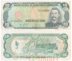 Бона. Доминиканская Республика 10 песо оро 1998 год. Матиас Мелла Рамон. (F)