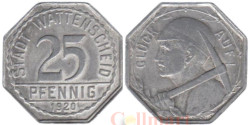 Германия. Ваттеншайд. 25 пфеннигов 1920 год. Угольщик. Нотгельд.