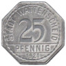  Германия. Ваттеншайд. 25 пфеннигов 1920 год. Угольщик. Нотгельд. 